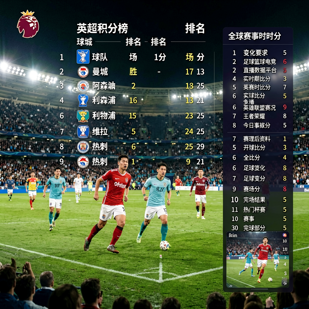 夜间足球赛场